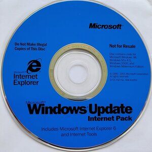 Vintage CD - Microsoft Windows Update Internet Pack